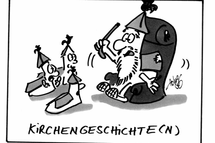  Cartoon: Kirchengeschichte